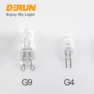 JCD 53w G9 Halogen Lamp Bulbs 840lm 70W Mini High voltage Halogen Lighting Bulbs , HAL-G9