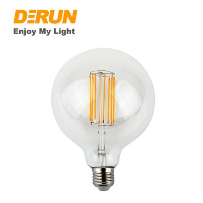 High Lighting Efficiency 6W 8W 10W 14W GLASS ball shape e27 led globe filament bulb 6w , FMT-GLOBAL