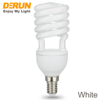 HS T2 E14 fluorescent light bulb 450LM  580LM  850LM 1150LM 9W 11W 15W 20W HALF SPIRAL CFL energy saving lamps , CFL-SPIRAL