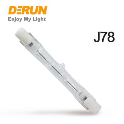 Hot Sale R7S 220-240V 300W 500W Linear Tungsten Halogen Lamp 118mm , HAL-R7S