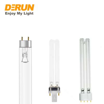 T5 T8 Drinking water ozone no ozone fluorescent uv sterilization light disinfection tube cold cathode germicidal lamp , FLT-GL