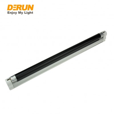 365nm T5 T8 Linkable BLB Ultraviolet Light False Money Detector Uv black fluorescent Light tube With Fixture , FLT-BLB