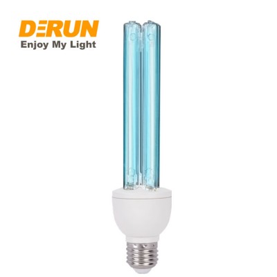 Home lamp 254nm UVC Quartz germicidal lamp 110V 220V E27 25W Kill Mite CFL Ozone Disinfection UV Sterilizer Light Tube , CFL-UV